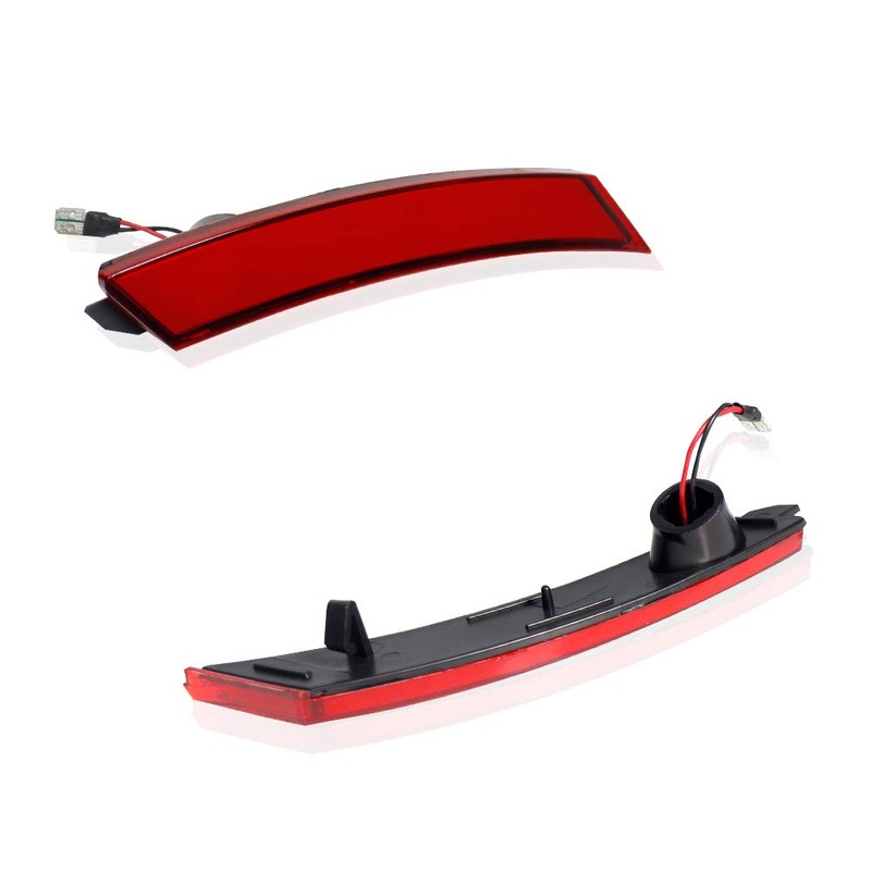 GTINTHEBOX Red Lens Red LED Front Side Marker Lamps Compatible