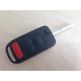 Unbranded Chrysler Crossfire 2004 - 2008 FLIP KEY REMOTE FOB CASE 4 Button w/ INSTRUCTION