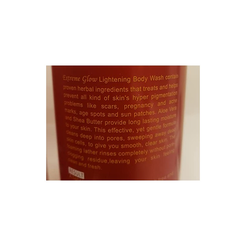 Extreme Glow Strong Lightening Body Wash with Aloe Vera Extract