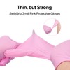 SwiftGrip Nitrile Disposable Gloves, 3-mil, Medical exam Gloves Disposable Latex