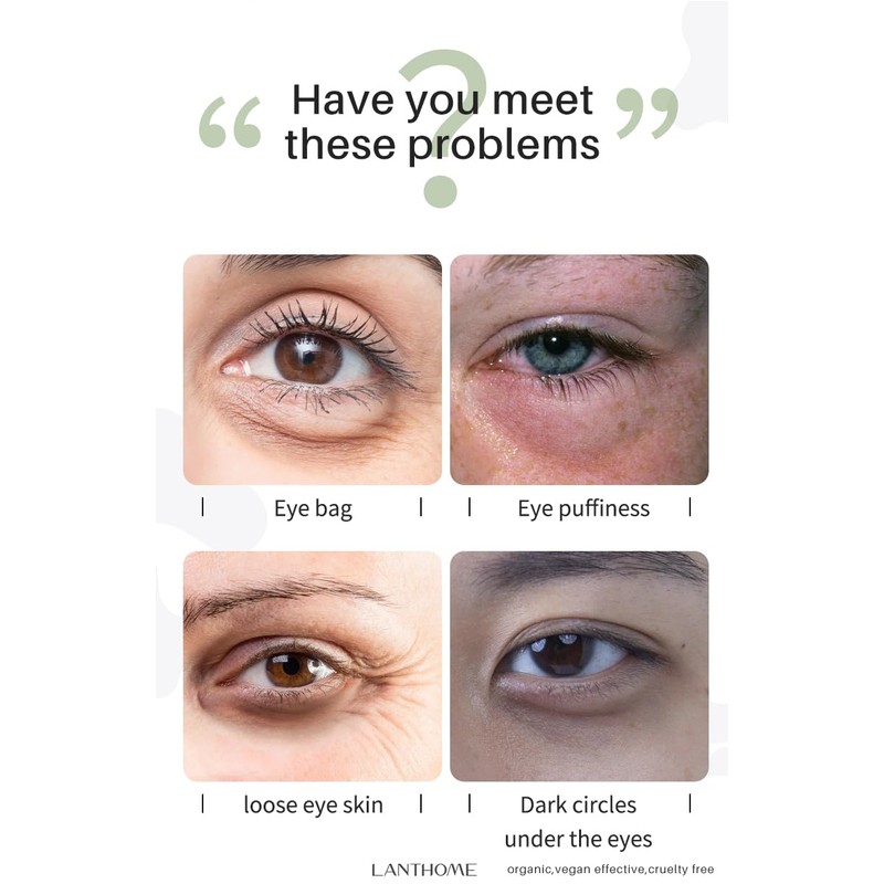 Caffeine Eye Cream with Natural Ingredients, 15 g, Anti-Aging Moisturizing