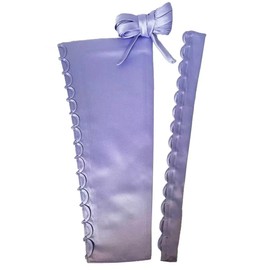 HKARWO Women's Corset Back Kit Satin Zipper Replacement Adjustable Lace up for Prom Formal Prty Wedding Dress Lilac 18"