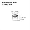 OXO Airtight Storage Container, 0.2L Stainless Steel Pop Container, Mini