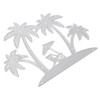 Anneome Beach Themed Metal Cutting Die Coconut Tree Embossing Mold