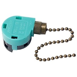 Ceiling Fan Switch 3 Speed 4 Wire Zing Ear ZE-268S6 Pull Chain Switch Control Replacement 3 Speed Control Switch Ceiling Fans, Wall Lamps, Cabinet Light 2Pack(Bronze)