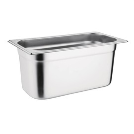Vogue Gastronorm-Pfanne 1/3, Edelstahltablett, Tiefe: 150 mm, Fassungsvermögen: 5,7 Liter, Behälter für heiße und kalte Speisen, Bain-Marie-kompatibel, Deckel separat erhältlich, K934