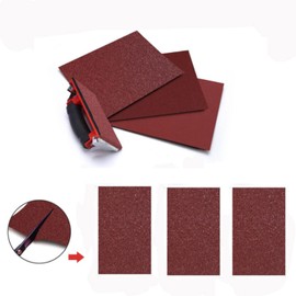 Floatdream 9 Pieces Sandpaper 400 600 800 Grit Multipurpose Sandpaper Sanding Paper Sanding Sheet Flint for Wood Sandpaper Sanding Roll for Hand and Swing Sanders