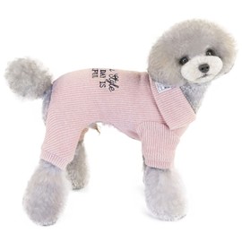 Dog Jumper Dog Clothes Fleece Dog Wool Jumper Winter Warm Sweatshirt 4 Legs Jumpsuit Simple Fleece Jumper for Small Dogs Cats