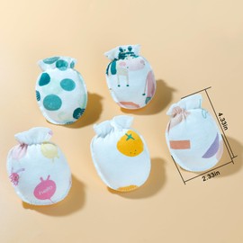 ONESING 32 Pairs Baby Mittens Baby Gloves No Scratch 0-6 Months Baby Essentials Mittens for Newborn Baby Boys Girls, Color A