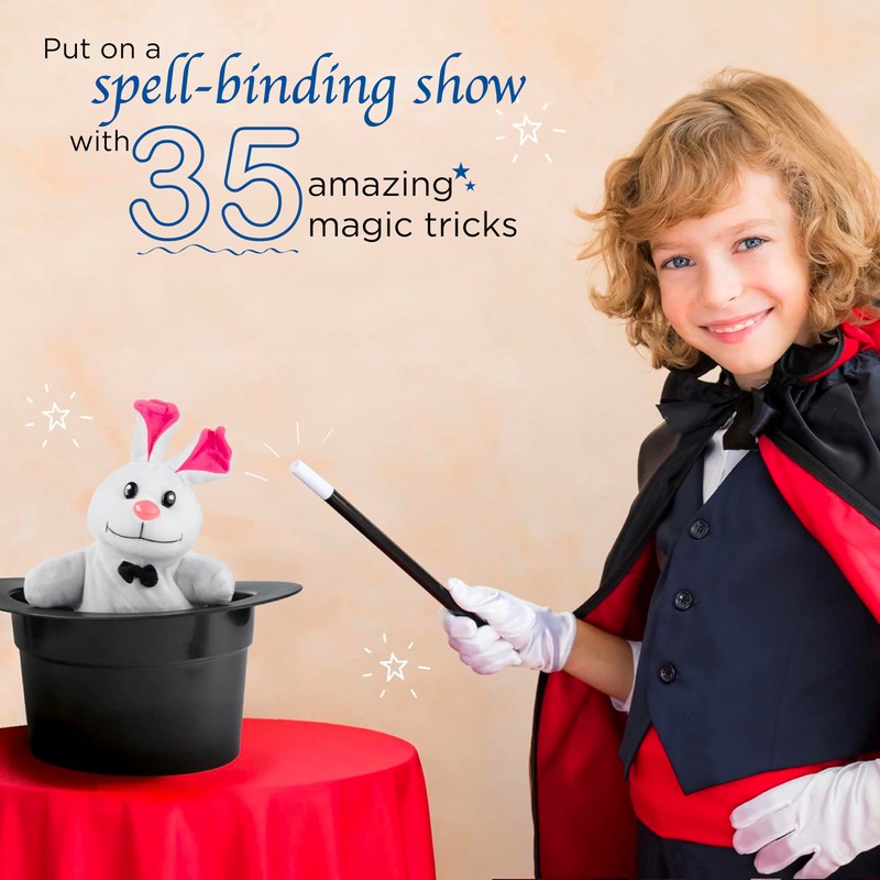 Thames & Kosmos Magic Hat with 35 Tricks | 24-Page