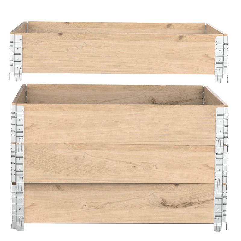 8" Pallet Collar Hinges 4PCS - Stackable and Collapsible for