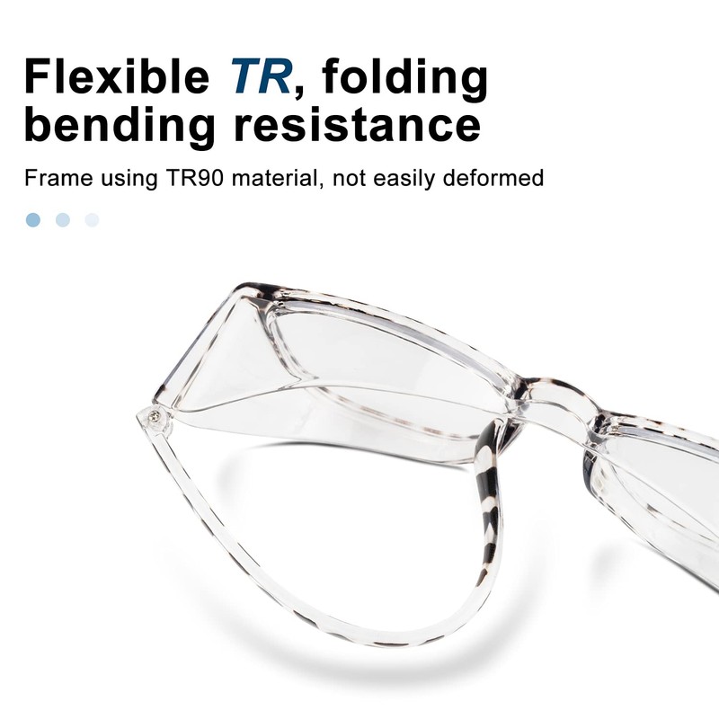 PAERDE Safety Glasses with Clear Anti Fog Scratch Resistant Wrap-Around