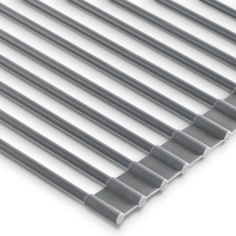 edge Roll Up Dish Drainer, Over The Sink Multi-Purpose Foldable