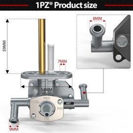1PZ KF6-SXH Gas Tank Fuel Petcock Shut Off Valve Switch Replacement for Suzuki Quadsport LTZ400 Kawasaki KFX 400 2003-2007