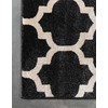 Unique Loom Trellis Collection Moroccan Lattice Black Area Rug (7'