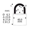 Sterling APL APL442P 2 x 40mm Burg Wachter Padlocks, Red