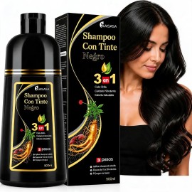 Shampoo Tinte Cubre Canas Ginseng Color Natural Hombre/mujer