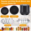 Electric Mason Jar Vacuum Sealer Suitable for Regular and Wide
