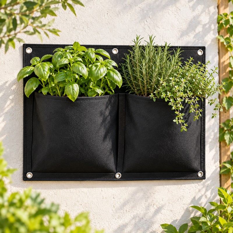 Vertical Wall Hanging Planter for Home Gardening – Space-Saving Fabric