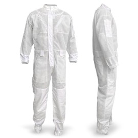 Apis Tactical - Pro Full-Length Beekeeping Suit - Bee Suit - Bee Protective Gear - Beekeeping Suits - White, XS