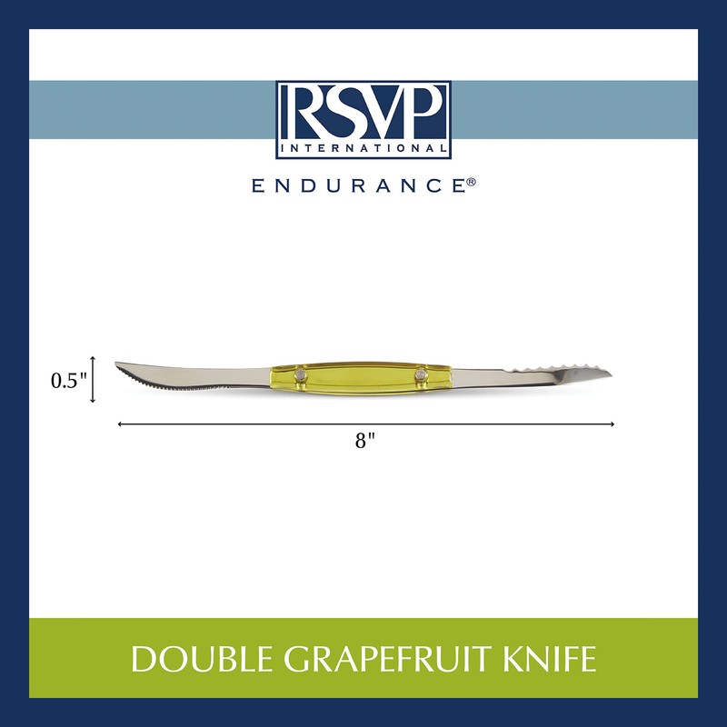 RSVP International Endurance Grapefruit Tool Collection Stainless Steel, Dishwasher Safe,
