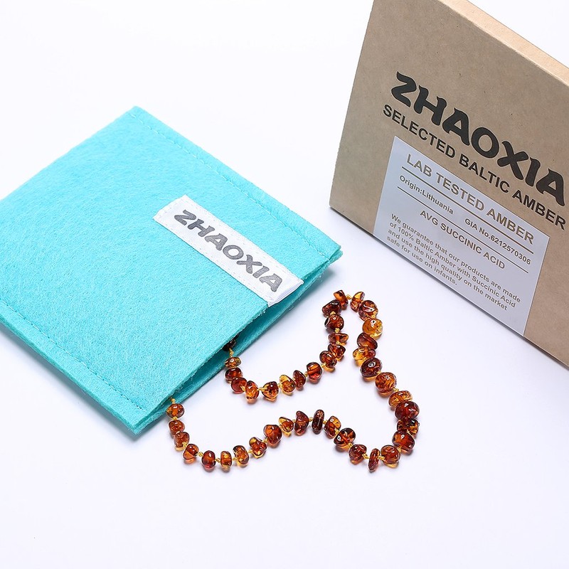 Baltic Amber Necklace for Adults (Women/Men) | 13.7 Inches(35 cm)