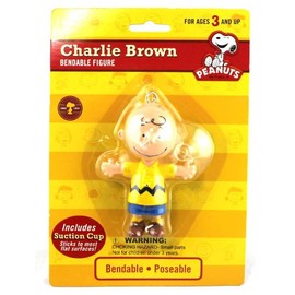 Peanuts - Charlie Brown Bendable Figure with Suction Cup