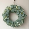 BJinegely Green Leaf Wreath, 16' Artificial Plastic Spring/Summer Wreath for