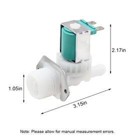 DD33-01002B Dishwasher Water Inlet Valve, Electric Water Fill Single Inlet Unit, Dishwashers Accessories for Home, Restaurant