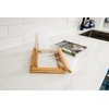 Lipper International 8815 Bamboo Wood and Acrylic Cookbook Holder, 12-1/2"