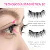 Pestañas Magnéticas Reutilizables 2 Pares, Kit con Aplicador, Sin Pegamento,