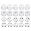 uxcell 10 pcs 20mm LED Lens 120 Degree with White