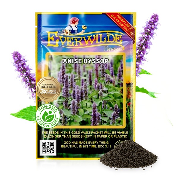 Everwilde Farms Anise Hyssop Seeds 1/4 lb – Native Perennial