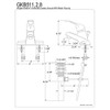 Kingston Brass GKB511 Single-Handle 4 in. Centerset Bathroom Faucet, Polished