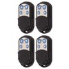 4pcs Key Fob Cloning Remote Control, 433MHz with Keychains Waterproof