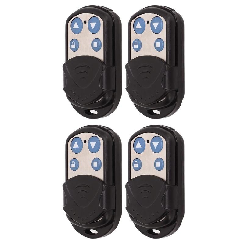 4pcs Key Fob Cloning Remote Control, 433MHz with Keychains Waterproof