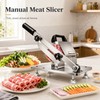 Manual Food Slicer with Adjustable Thickness – Stainless-Steel Lever Cutter