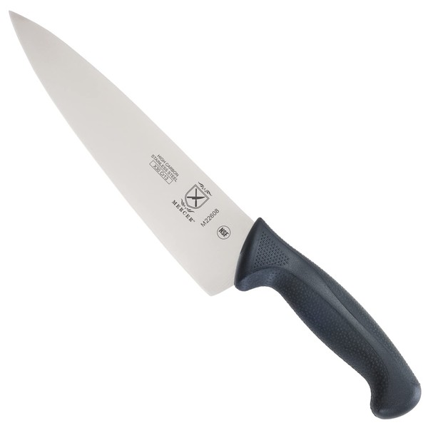 Mercer Culinary M22608 Millennia Chef's Knife, Stainless Steel, Black, 8-Inch
