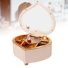 Music Box White Ballet Dancing Girl Heart Shaped Clear Melody