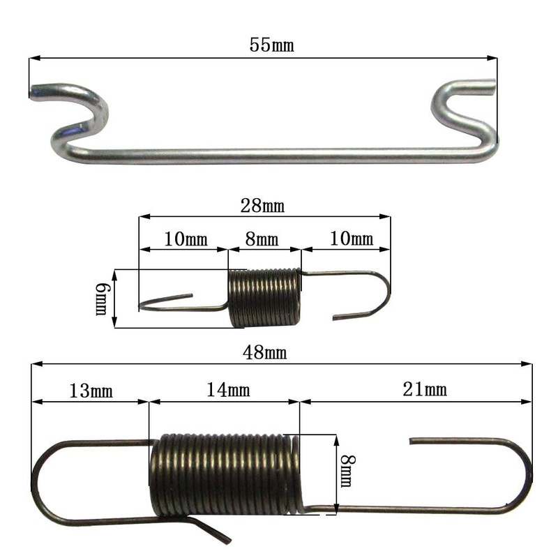 3 Pcs Governing Springs for Robin EY20, RGX2400 Generator Parts