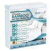 PlushDeluxe Premium Bamboo Mattress Protector – Queen Size, Waterproof, &