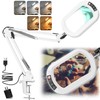 IVMAIE 10X Rectangle Magnifying Glass with Light, 5 Color Modes