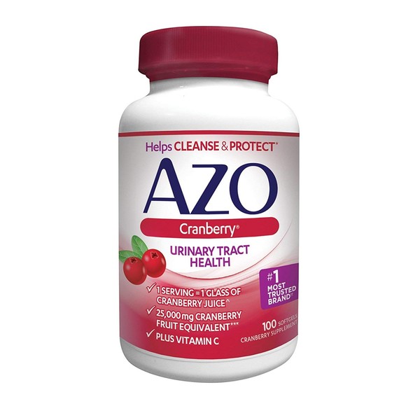 AZO Cranberry, Maximum Strength, Softgels 100 ea (Pack of 3)