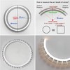 KSDLMPA 10 Pack 3.3Ft/1M Plaster-in Bendable Aluminum Profile LED Light