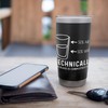 Glass Water Half Full Empty Technical Realist Technician Stainless Steel