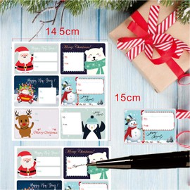 90 pcs Christmas Name Stickers Premium Christmas Envelope Labels Merry Christmas Tags Stickers Christmas Envelope Stickers Christmas Sticky Labels Christmas Decoration Stickers