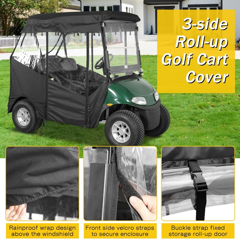 SANXIACAR Golf Cart Enclosure 2 Passenger for EZGO RXV 2