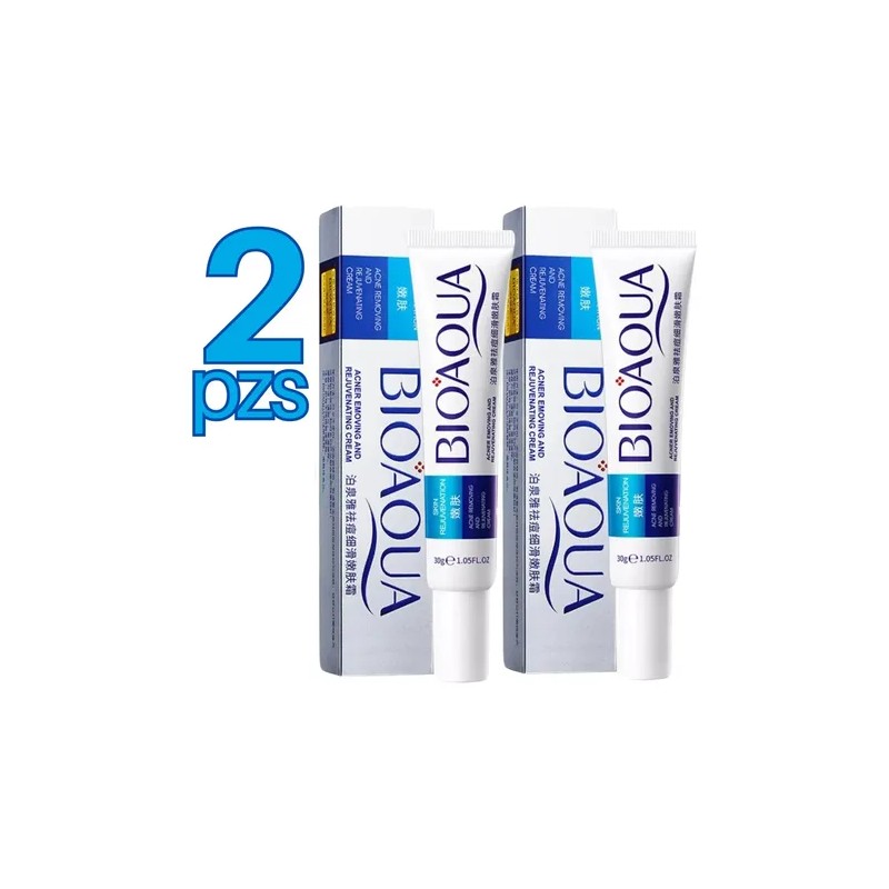 Crema Cicatrices Poros Control De Grasa Acne Cream 2pz Full