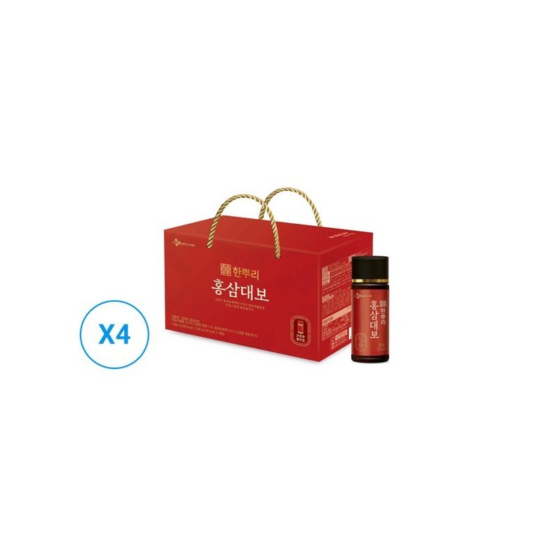 Hanppuri (CJ웰케어)한뿌리 홍삼대보 100ml 10병 x 4개 (CJ Wellcare) Hanppuri