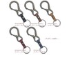Highstyle Tochigi Leather & Carabiner Base Grade Key Chain, antique/dark
